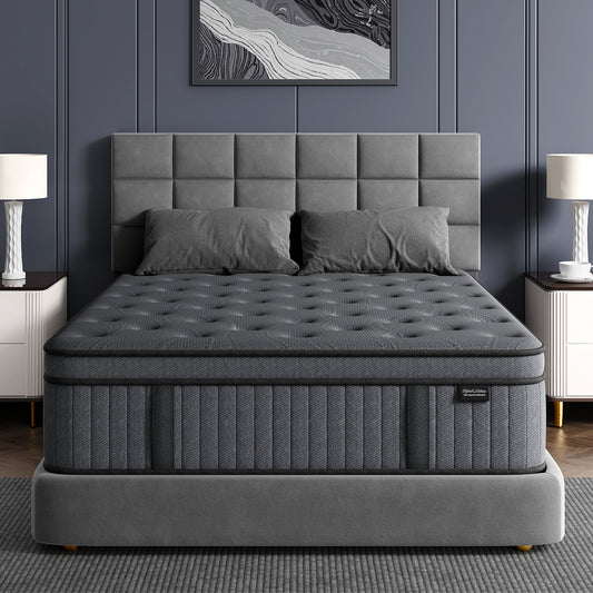 Sweetland 10" Twin Mattress in a Box, Hybrid Memory Foam with Individually Pocketed Coils, Medium Firm Pressure Relief