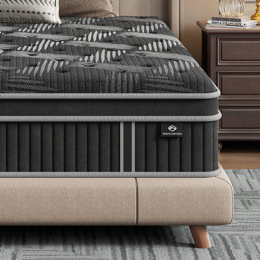 MCIHPY Twin Mattress, 10 Inch Twin Hybrid Mattress in a Box with Gel Memory Foam & Pocket Springs, Medium Firm, CertiPUR-US