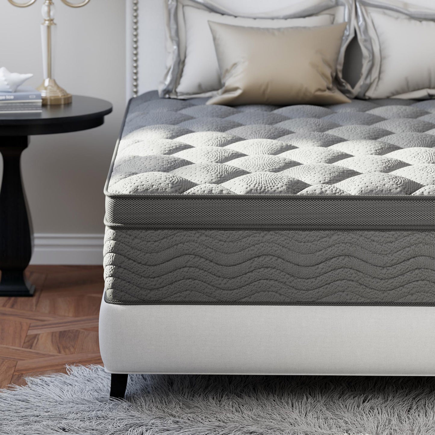 Madevos Full Size Mattress, 12 Inch Hybrid Mattress in a Box, Memory Foam and Individual Pocket Springs, Soft and Breathable, Medium Firm Feel